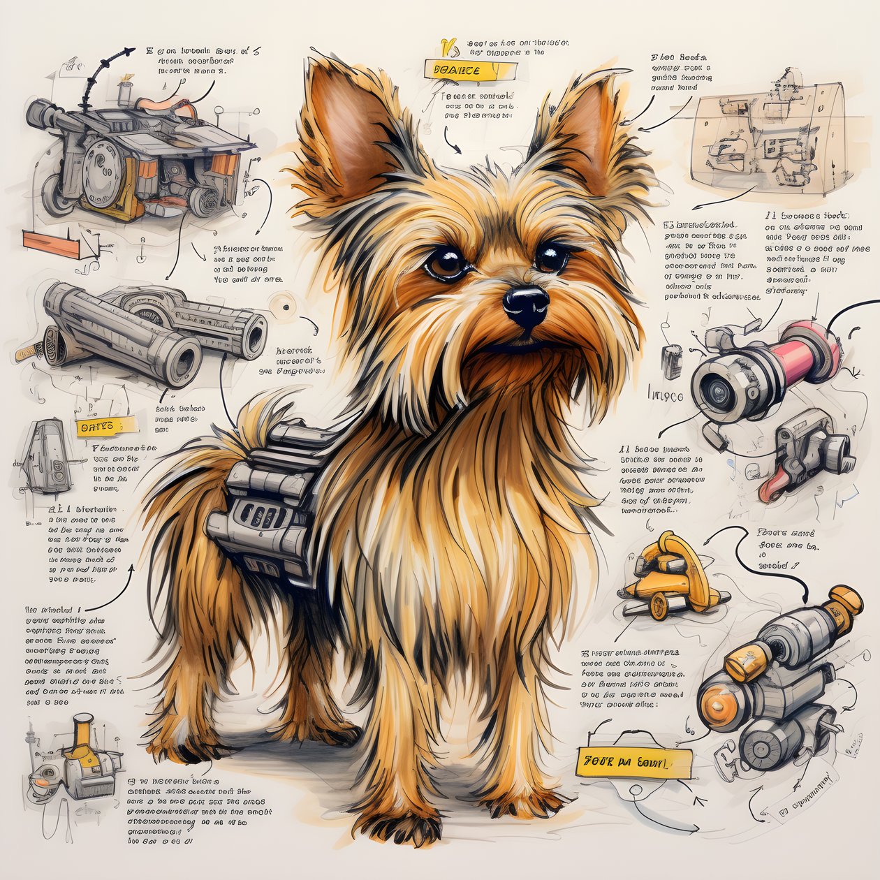 wyjaśnienie mechanicznego psa Yorkie 3 autorstwa Kurt Heppke
