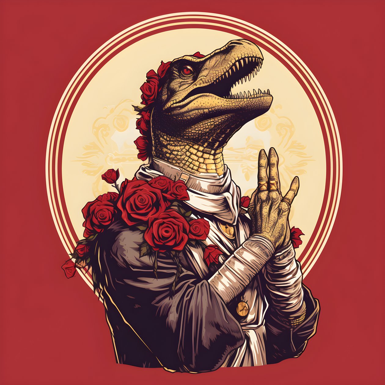 Zabójcza królowa modląca się T-Rex 1 autorstwa Kurt Heppke