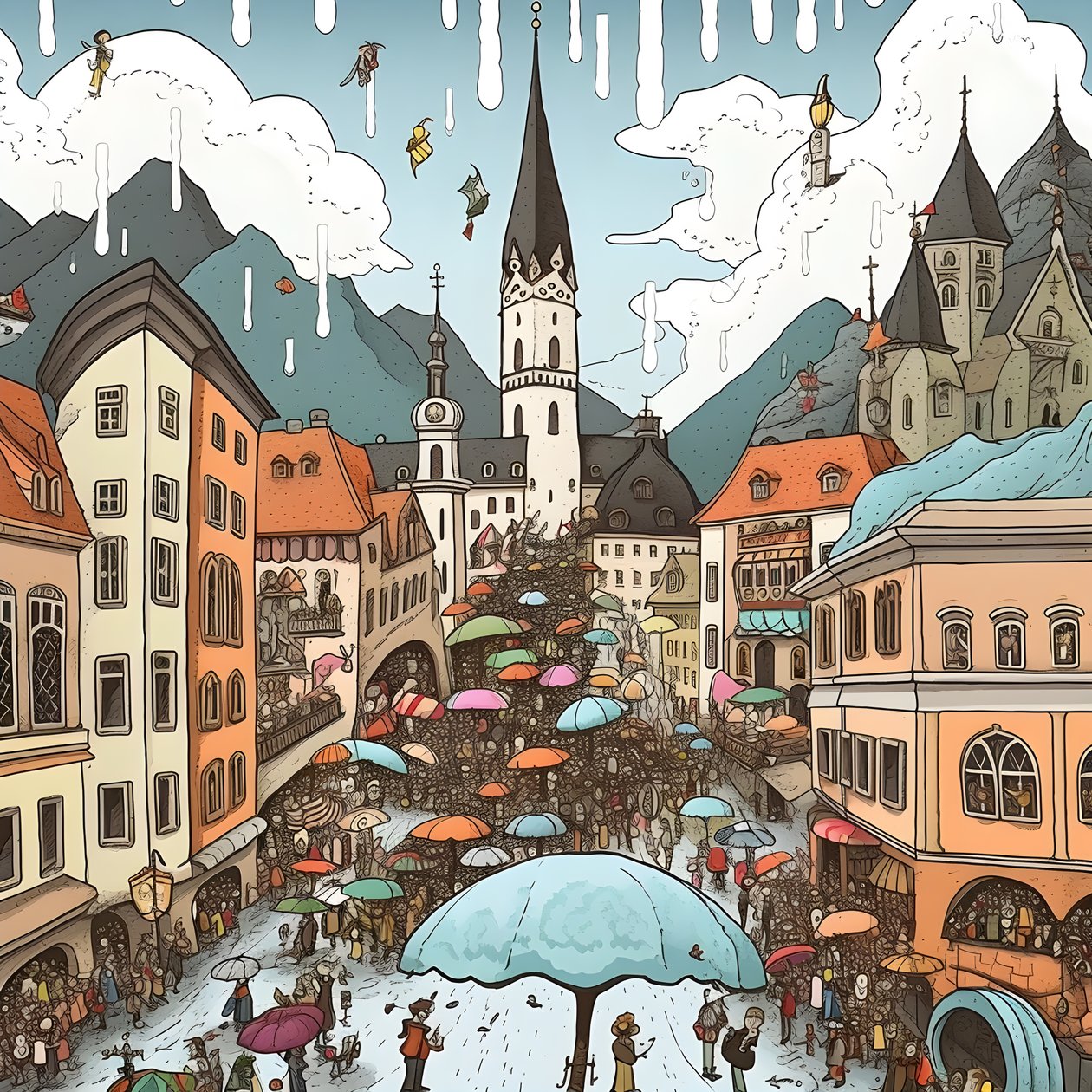 Austria, rysunek 2 autorstwa Kurt Heppke
