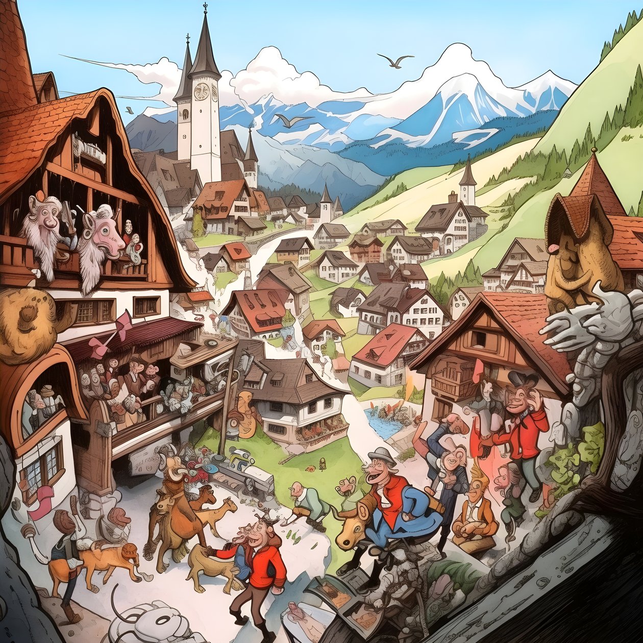 Austria, rysunek 4 autorstwa Kurt Heppke