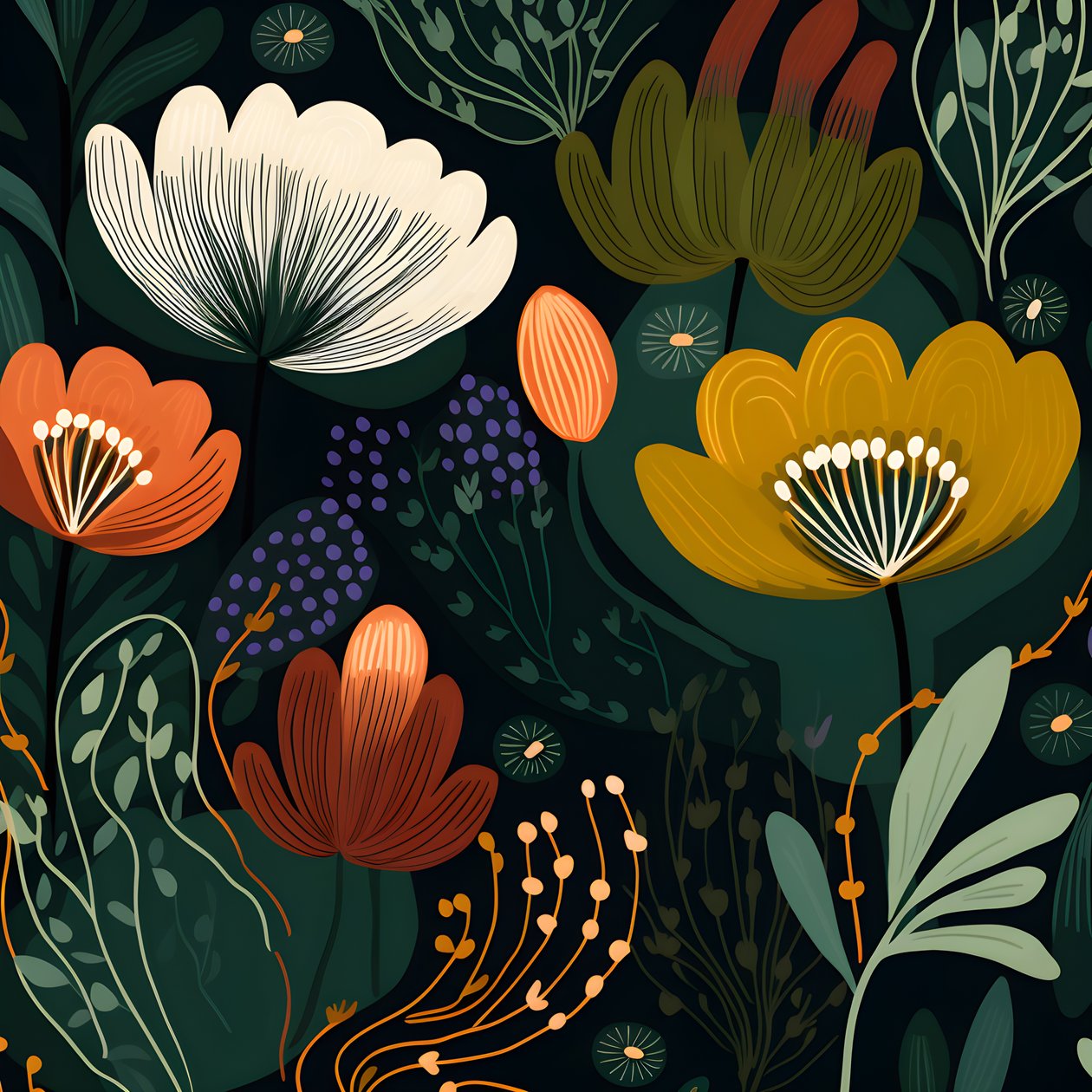 współczesne abstrakcyjne kształty Marimekko 2 autorstwa Kurt Heppke