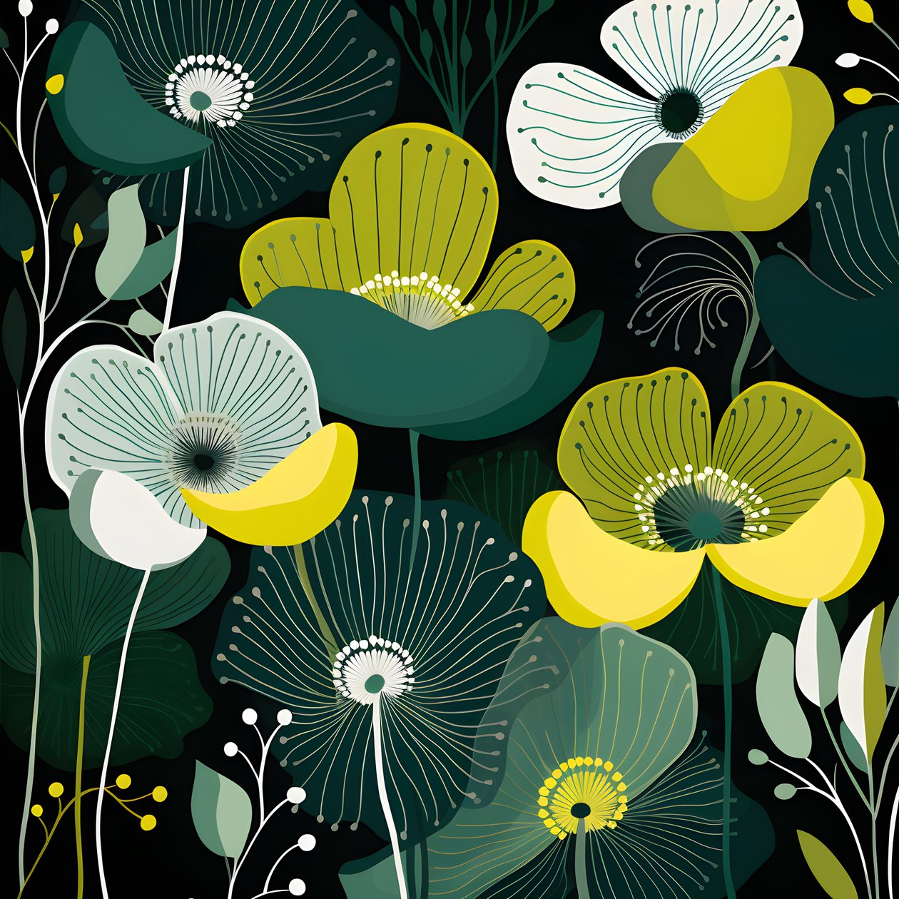 współczesne abstrakcyjne kształty Marimekko 4 autorstwa Kurt Heppke