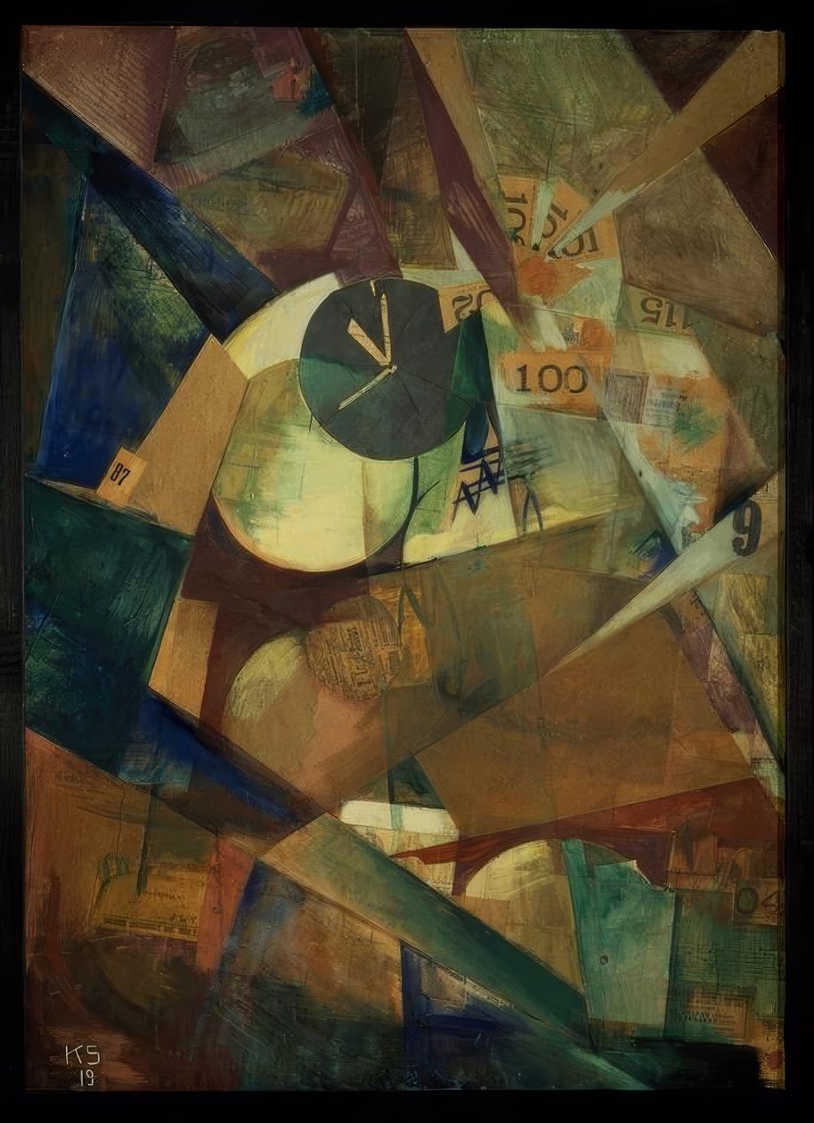Duży obraz I (zdjęcie Merz 9 b) autorstwa Kurt Schwitters