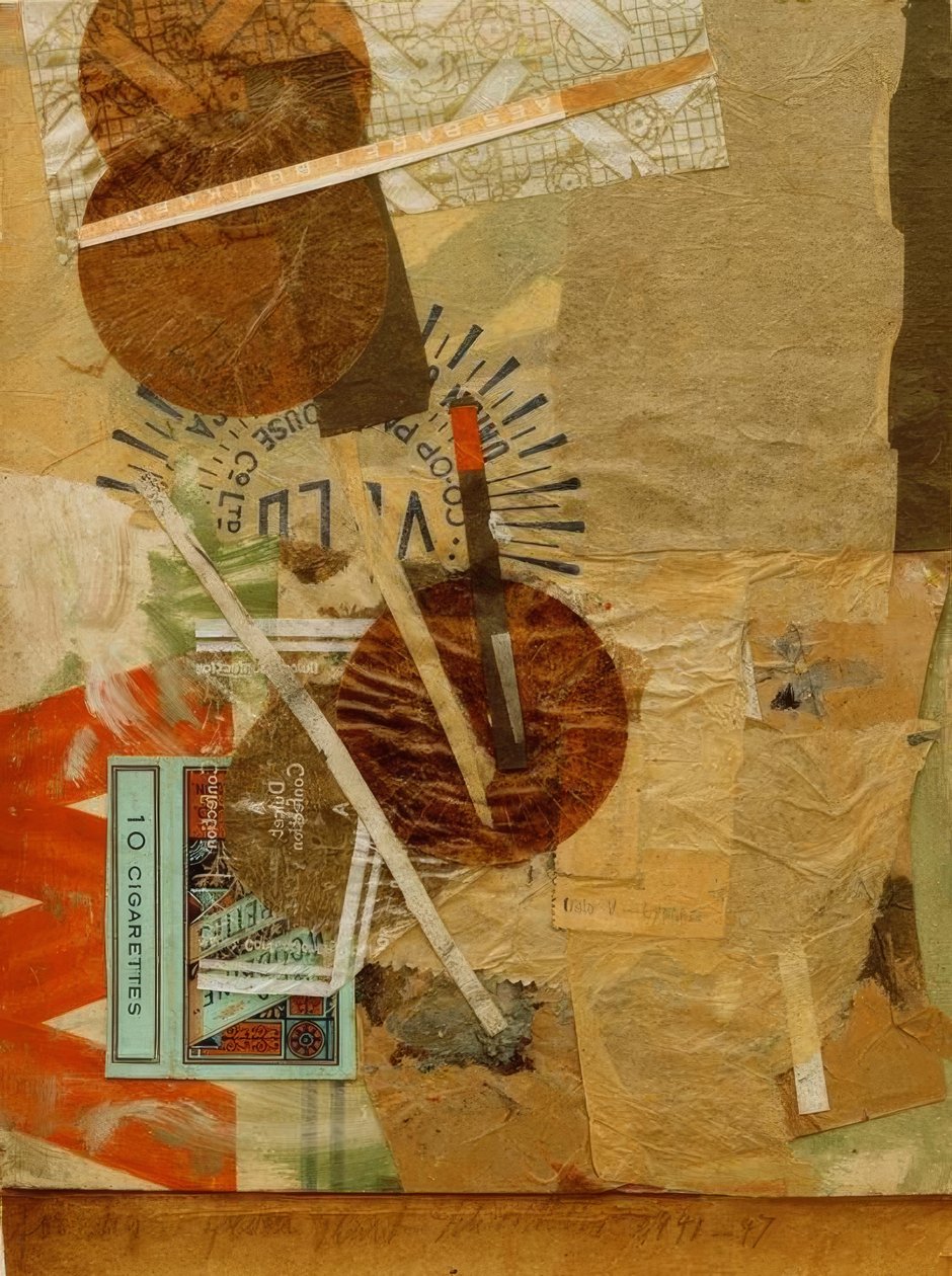 Dla Higu (Merzzeichnung) autorstwa Kurt Schwitters