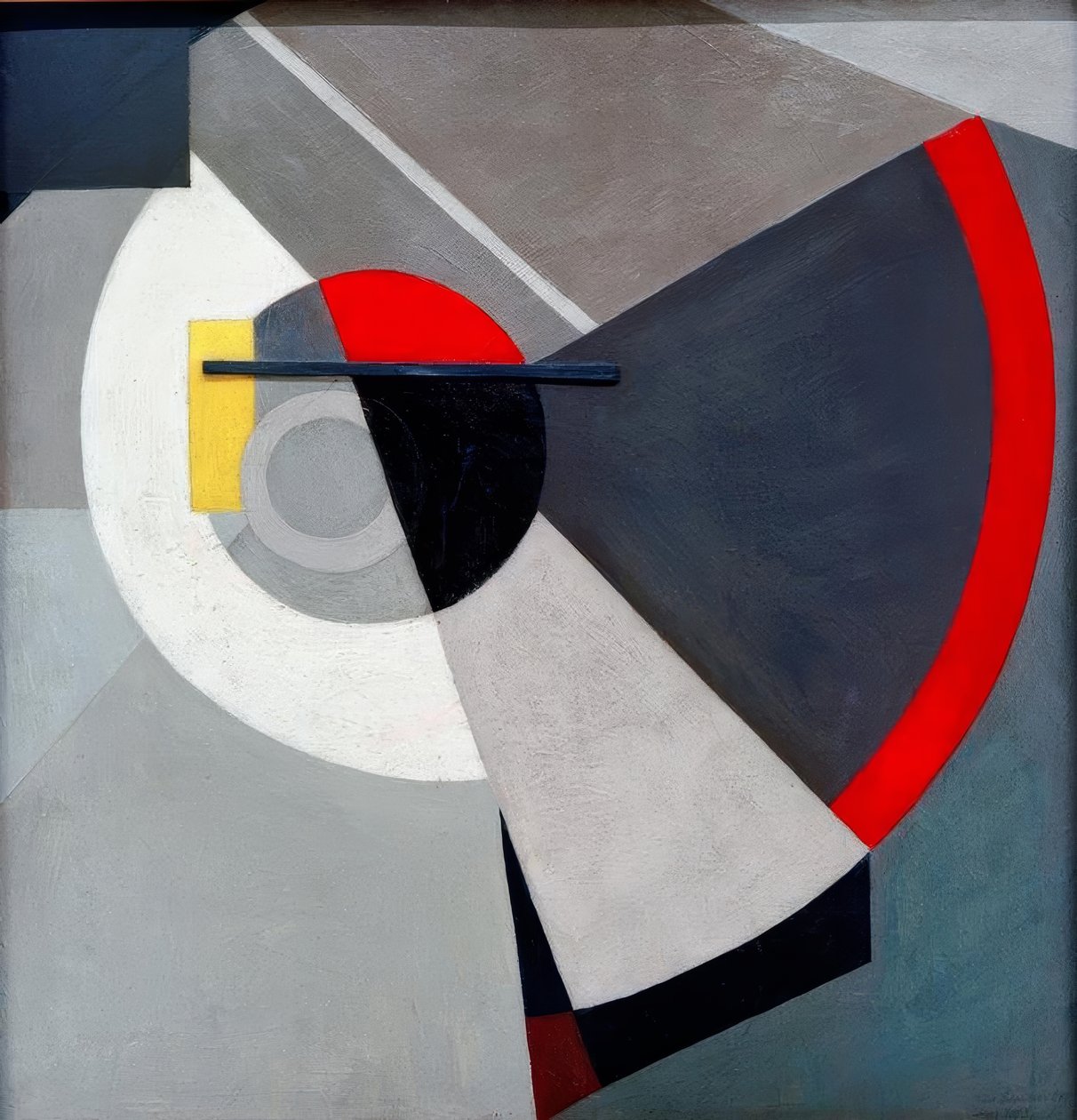 Merz 1003. Pfauenrad autorstwa Kurt Schwitters