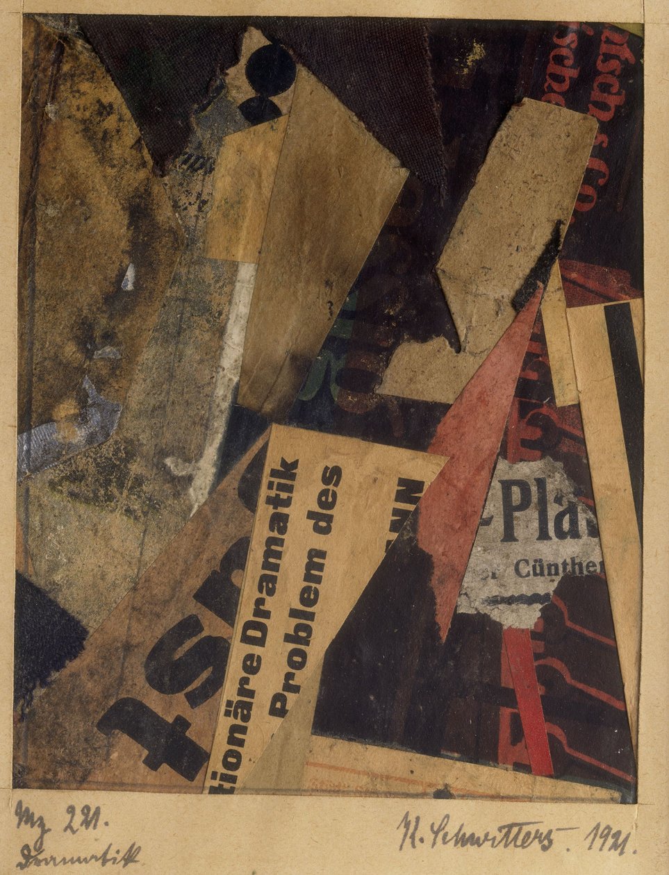 Merz 221, 1921. autorstwa Kurt Schwitters