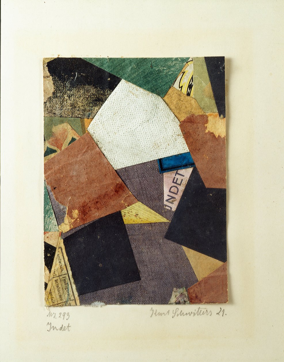 Merz 293 Collage Kurta Schwittersa (1887-1948) 1921 Ze zbiorów prywatnych autorstwa Kurt Schwitters