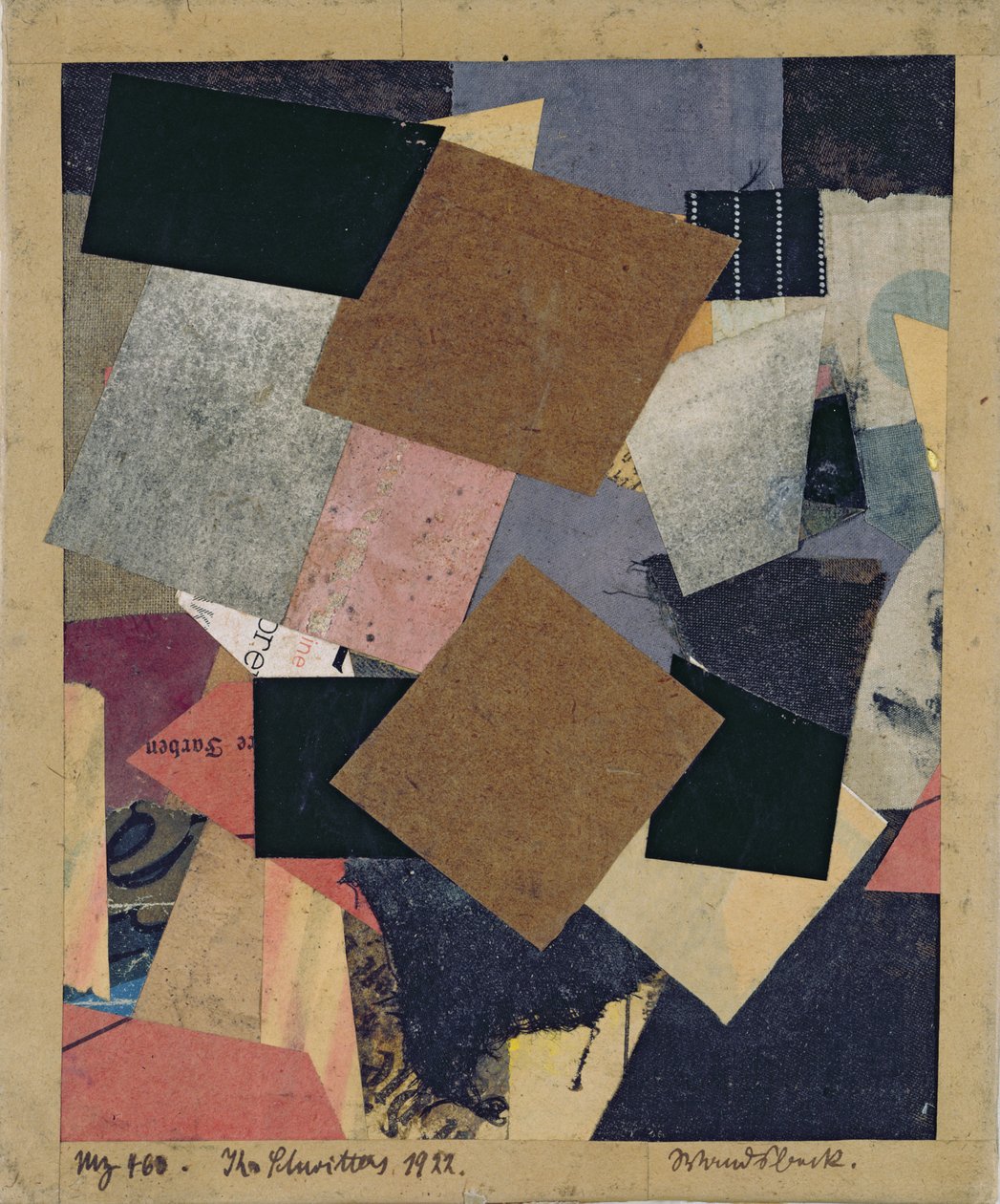 Merz 463, 1922 autorstwa Kurt Schwitters