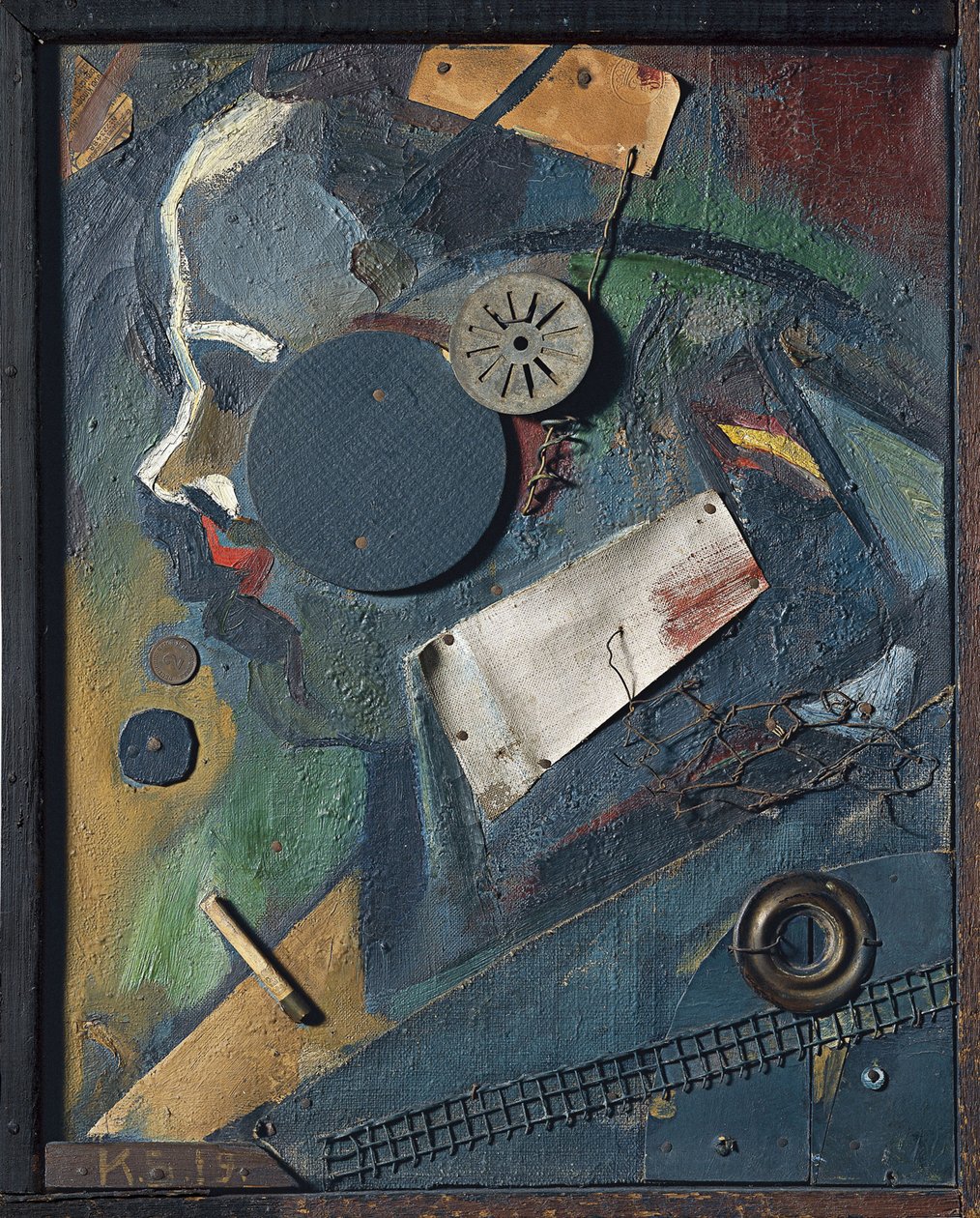 Merzbild 1A Psychiatra, 1919 autorstwa Kurt Schwitters