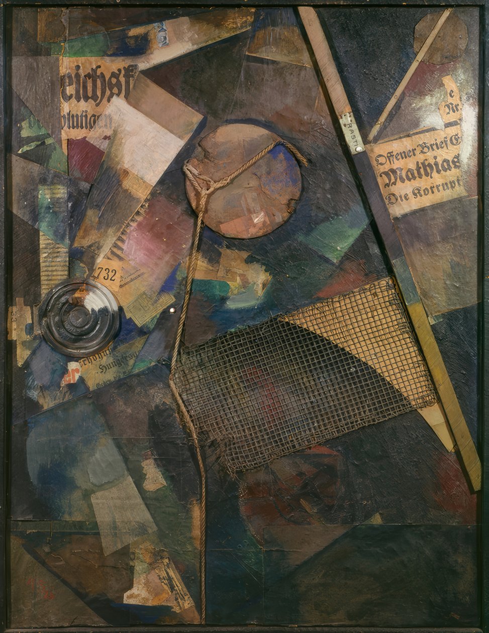 Merzbild 25 A. Konstelacja autorstwa Kurt Schwitters