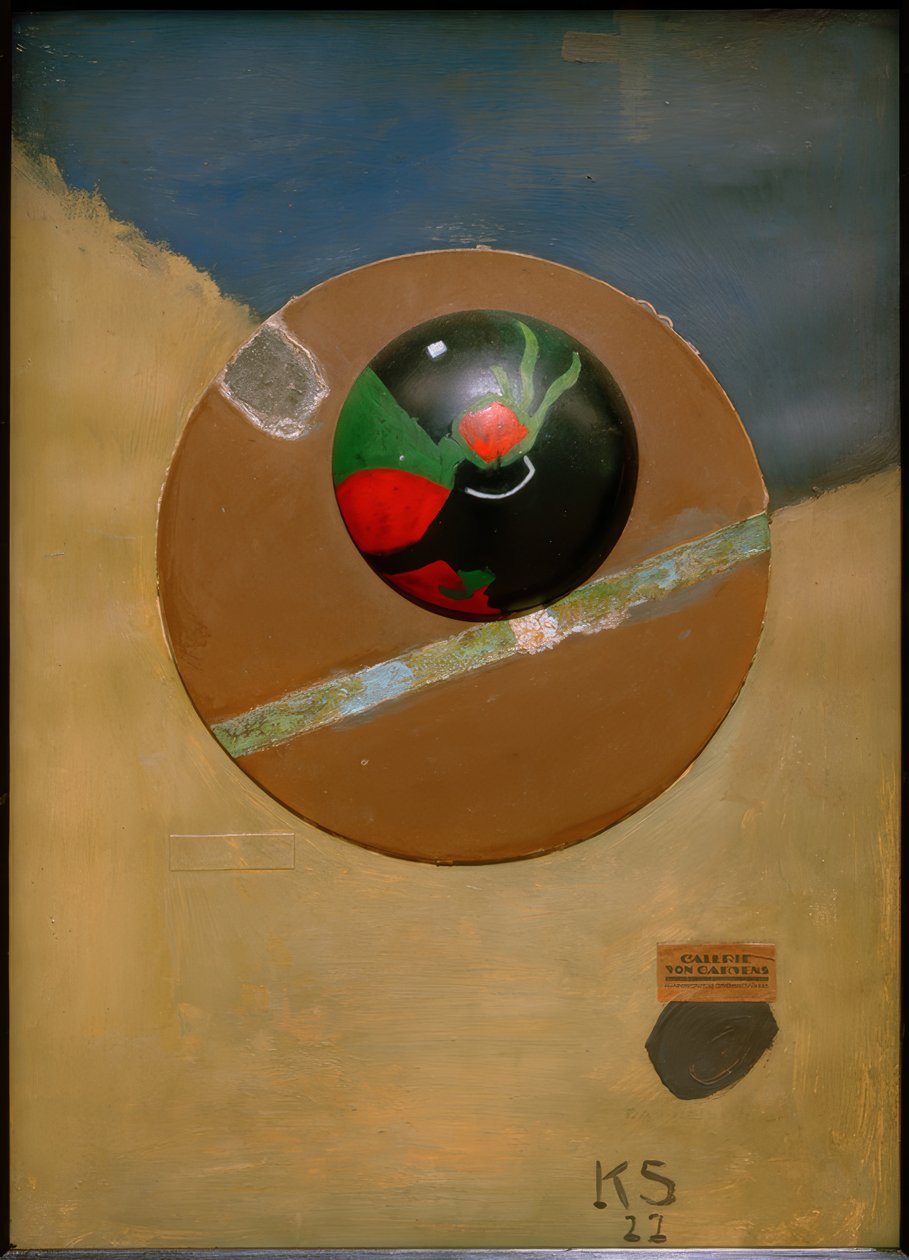 Merzbild 49 A autorstwa Kurt Schwitters