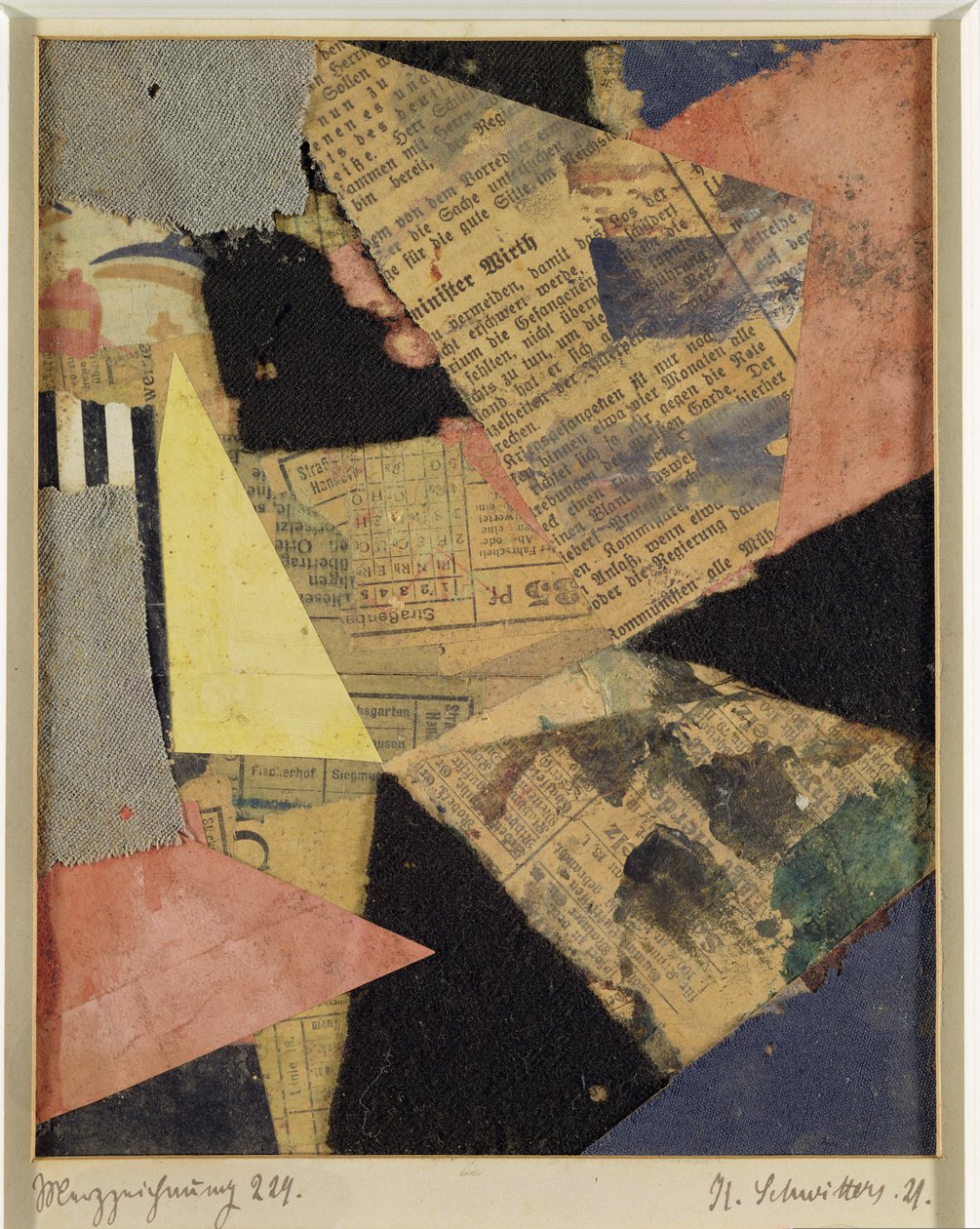 Rysunek Merza 229, 1921 autorstwa Kurt Schwitters