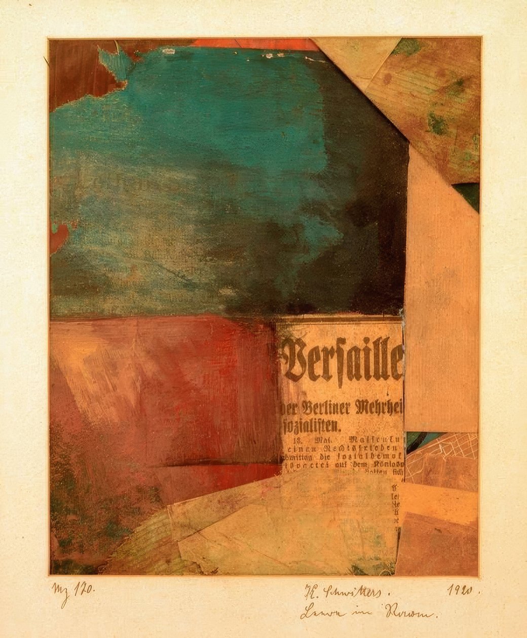 Mz 180. Pustka w przestrzeni autorstwa Kurt Schwitters