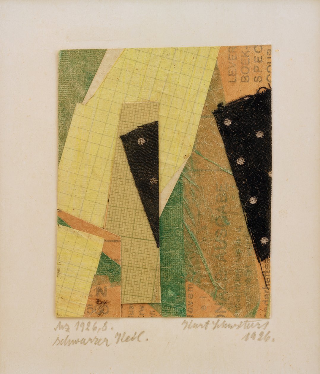 Mz 1926,8, czarny klin autorstwa Kurt Schwitters