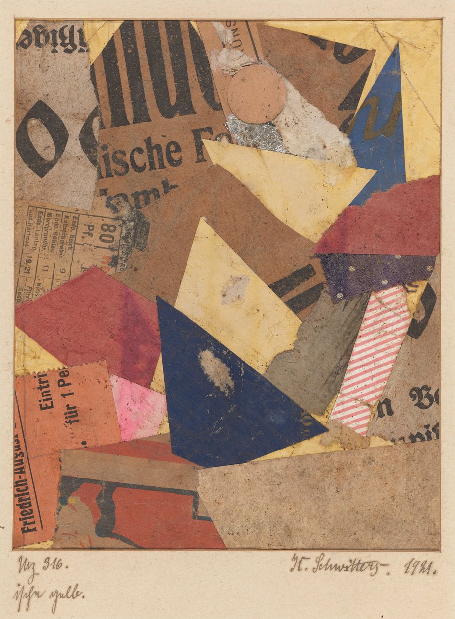 Mz 316 ische Yellow (Mz 316 ische Yellow) autorstwa Kurt Schwitters