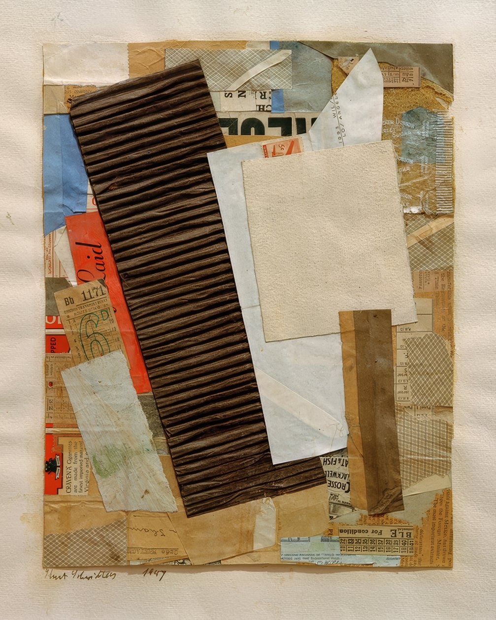 Bez tytułu (6 D) autorstwa Kurt Schwitters