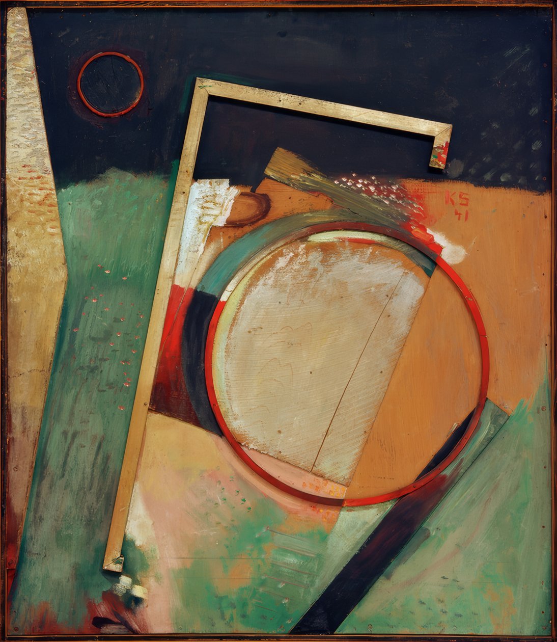 Bez tytułu (zdjęcie z pierścieniem i ramką) autorstwa Kurt Schwitters