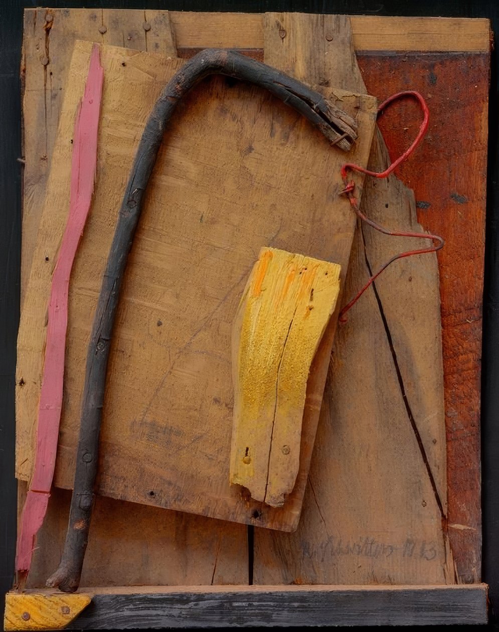Bez tytułu (zdjęcie Merz różowo-żółte) autorstwa Kurt Schwitters