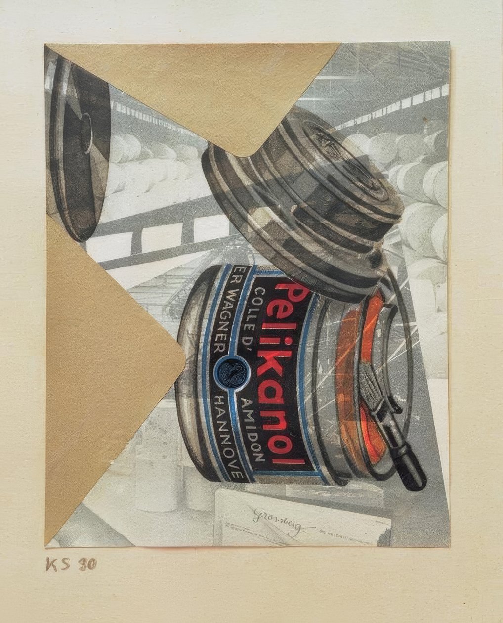 Bez tytułu (Pelikanol) autorstwa Kurt Schwitters