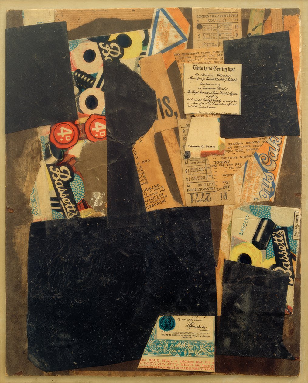 Ohne Titel (To jest poświadczenie) autorstwa Kurt Schwitters