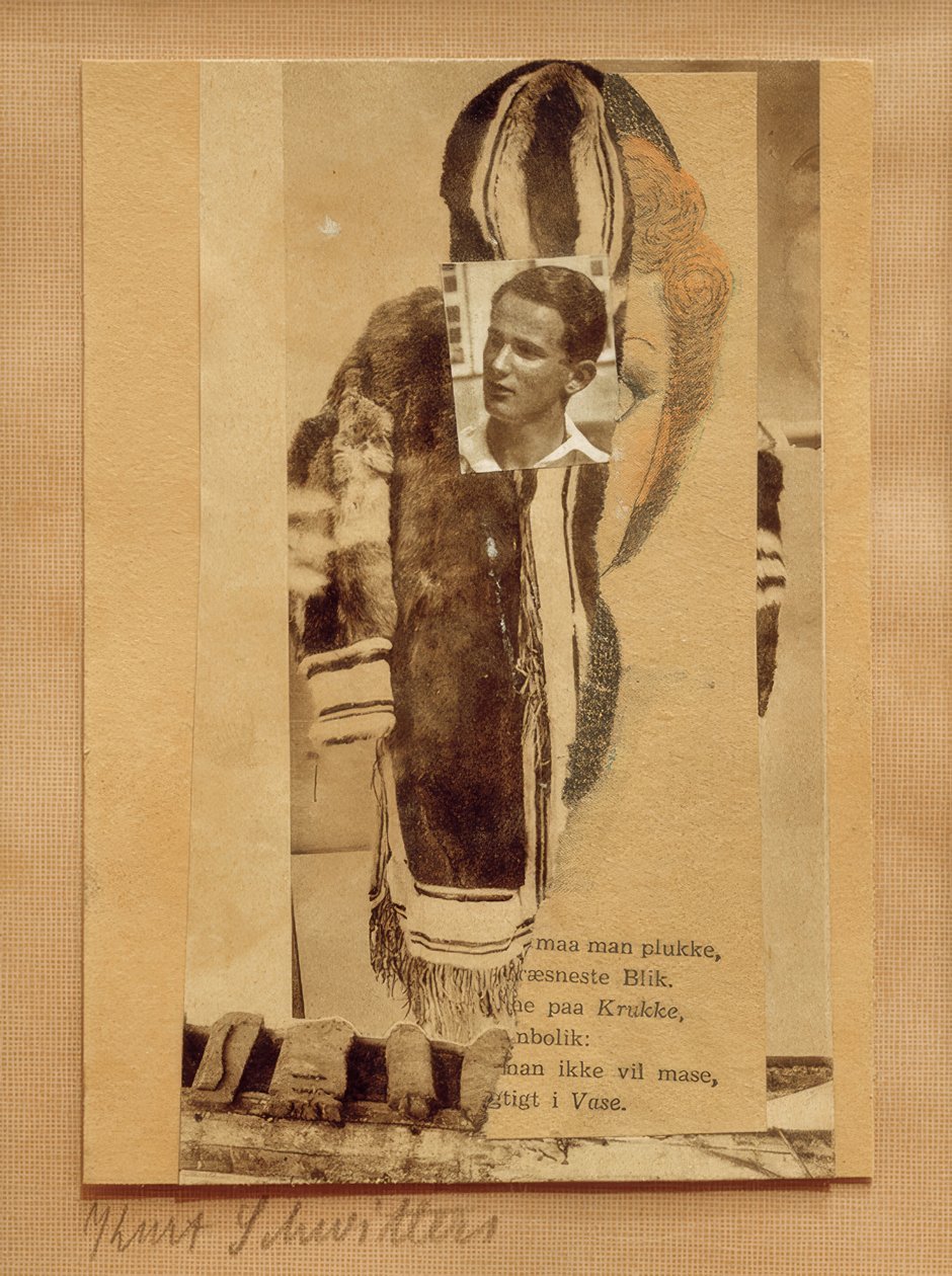 Bez tytułu (na kulach) autorstwa Kurt Schwitters