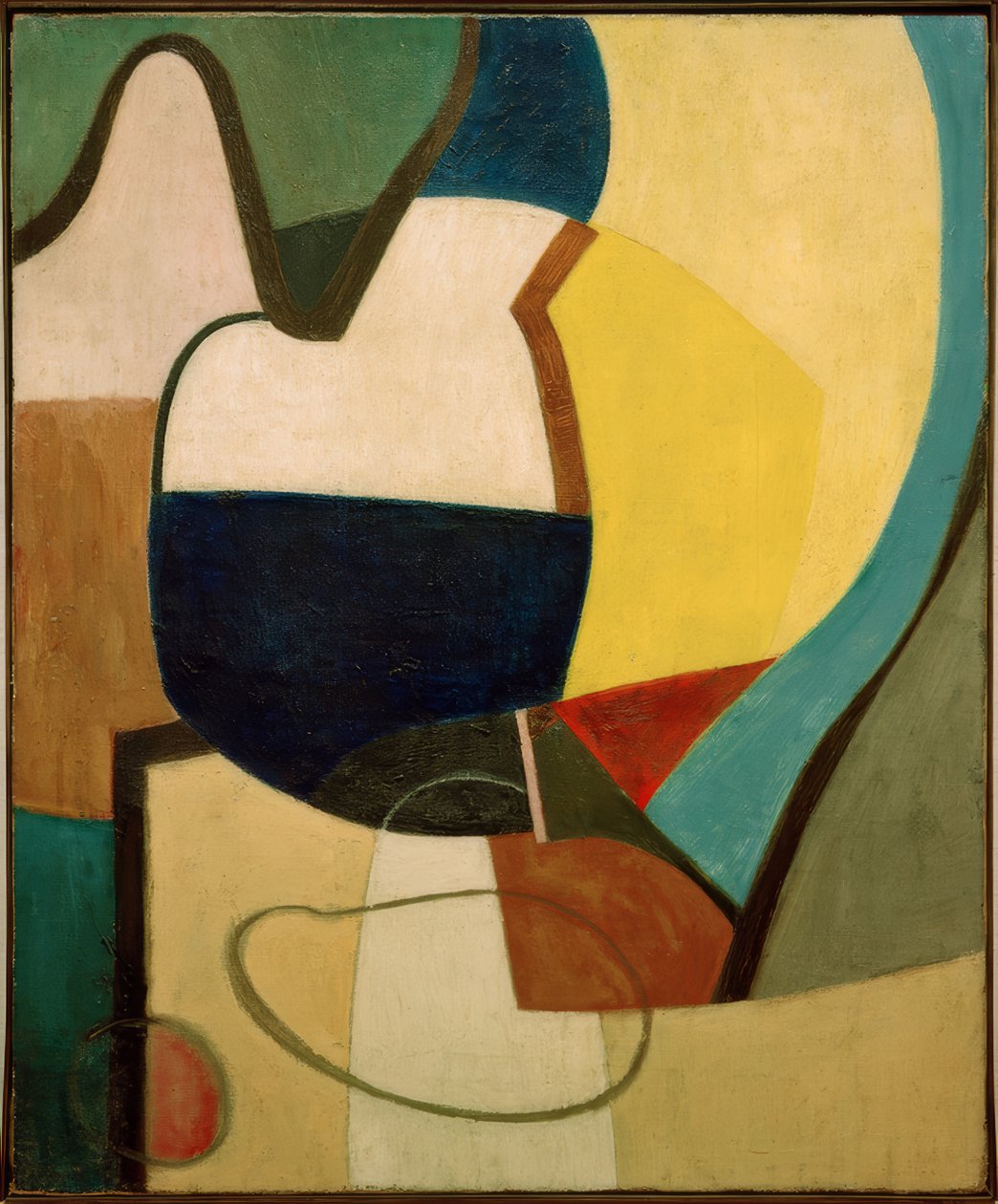 Martwa natura na blacie stołu autorstwa Kurt Schwitters