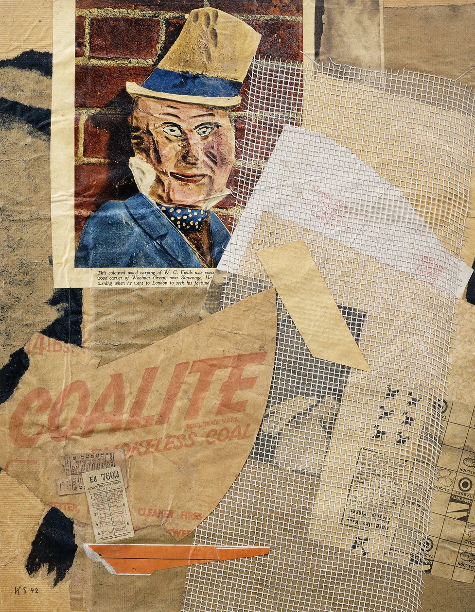TOALETA. Pola, autorstwa Kurt Schwitters