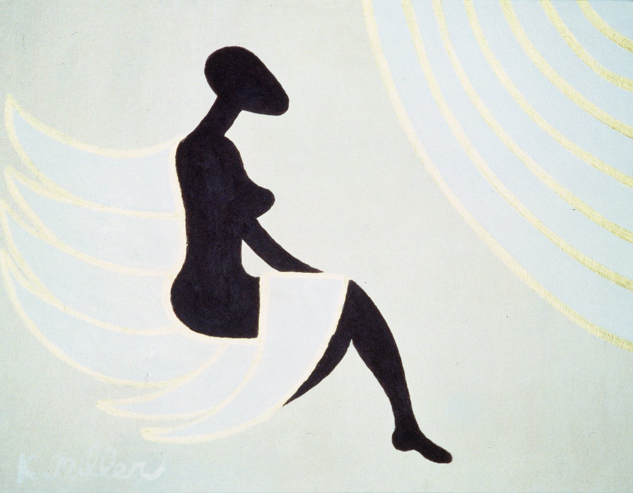 Lady Angel, 2005 (akryl na płótnie) autorstwa Kurtis L. Miller