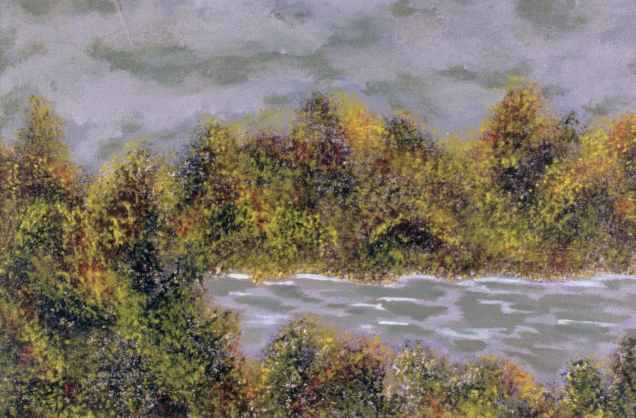 Cicha burza, 2004 (akryl na papierze) autorstwa Kurtis L. Miller