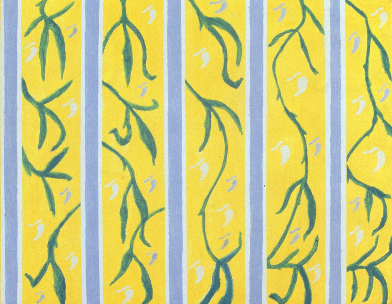 Wallpaper Vines, 2004 (akryl na płótnie) autorstwa Kurtis L. Miller