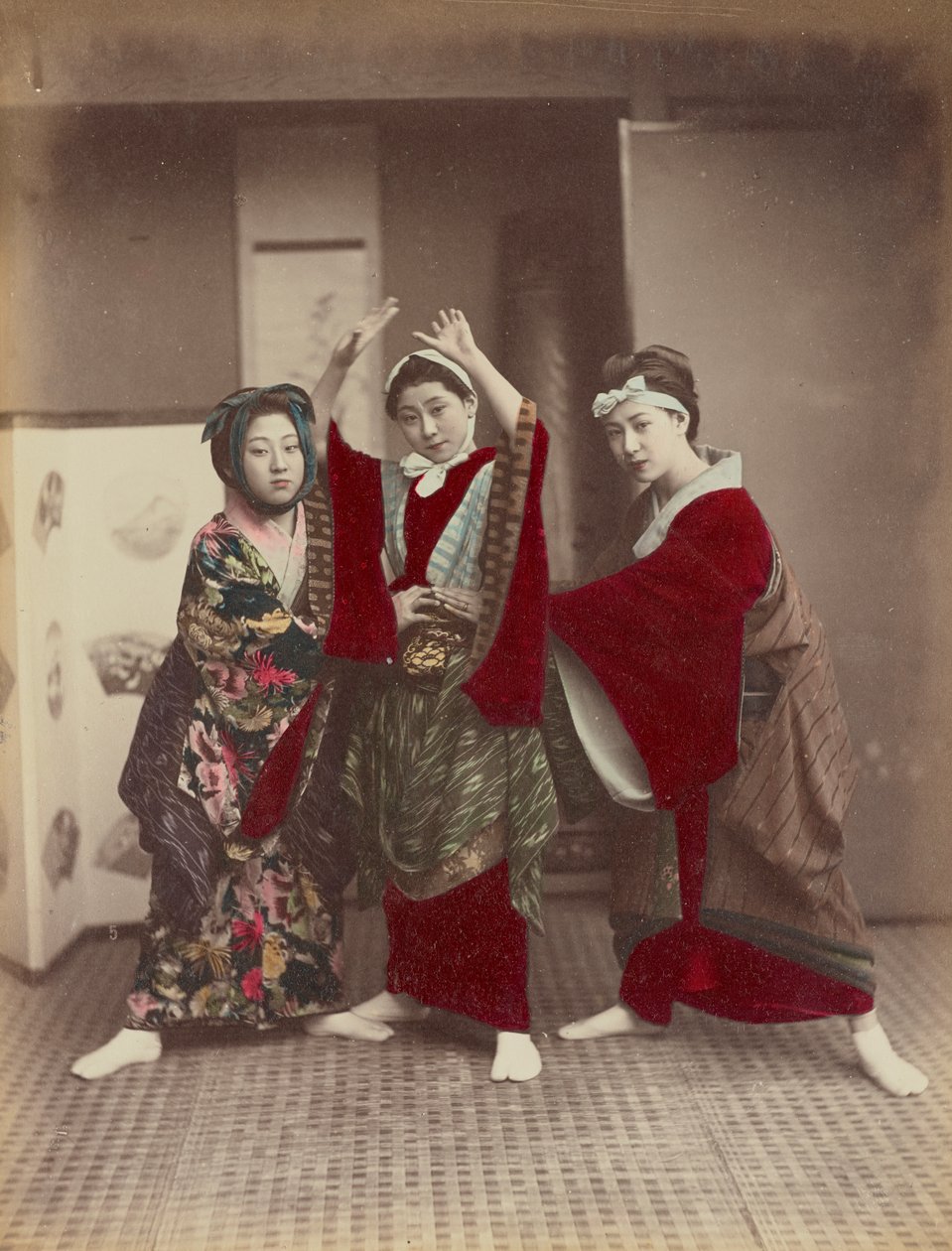 Potańcówka, ok.1880 autorstwa Kusakabe Kimbei