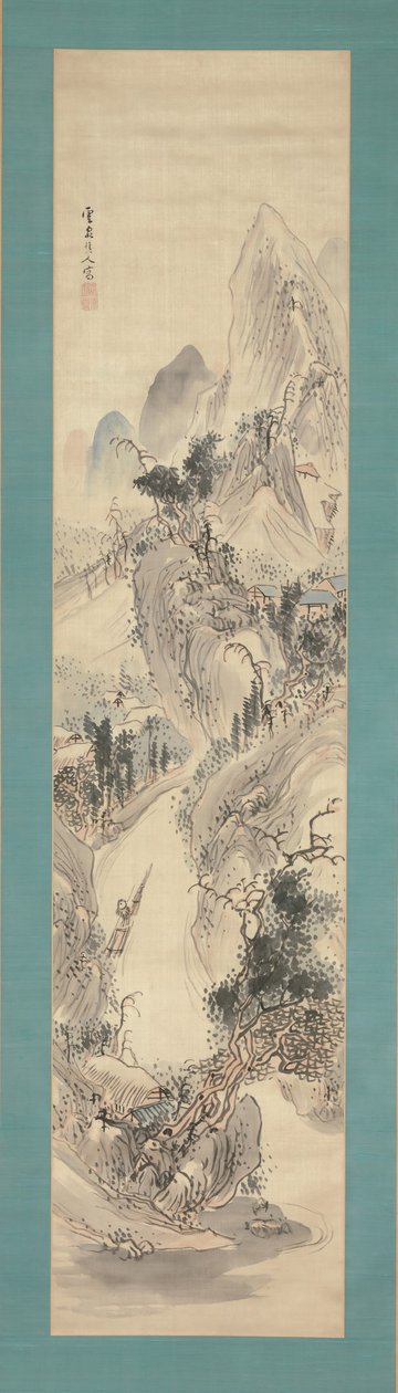 Krajobraz, XVIII-XIX w. autorstwa Kushiro Unsen