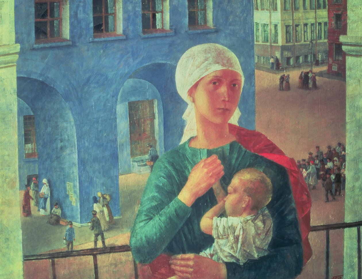 1918 w Piotrogrodzie, 1920 autorstwa Kuzma Sergeevich Petrov Vodkin