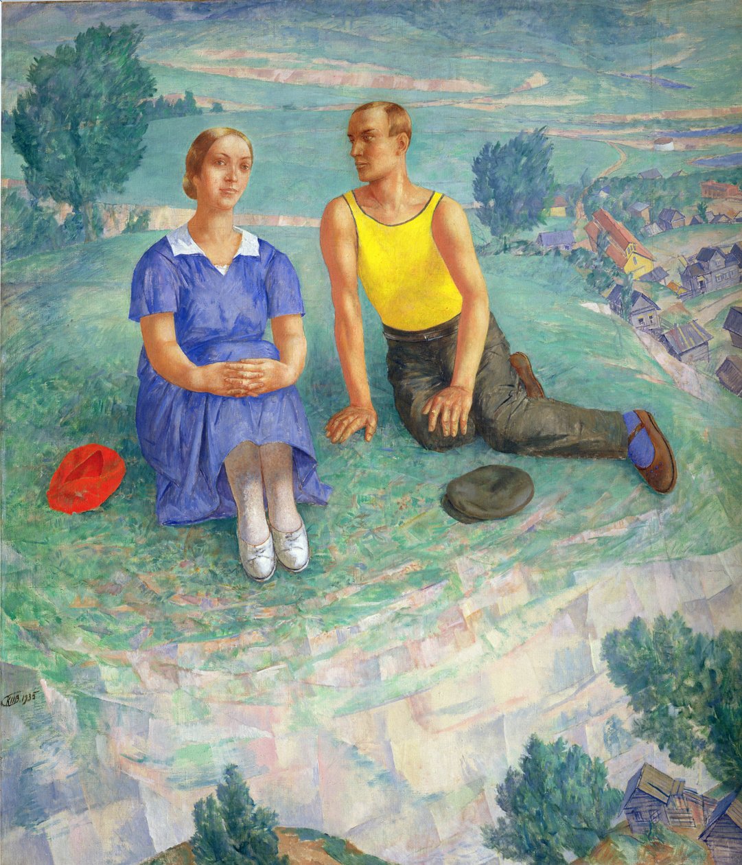 Wiosna, 1935 autorstwa Kuzma Sergeevich Petrov Vodkin