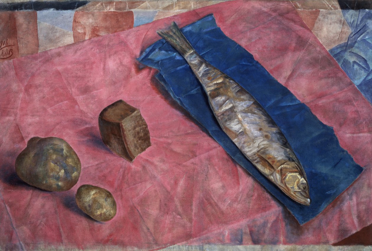 Śledź, 1918 (olej na ceratach) autorstwa Kuzma Sergeevich Petrov Vodkin