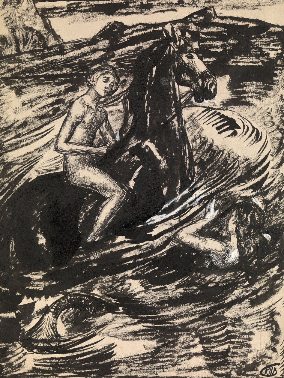Ilustracja do Księżniczki Przypływu Michaiła Lermontowa autorstwa Kuzma Sergeevich Petrov Vodkin