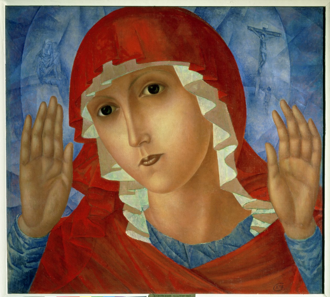 Matka Boża: Czułość okrutnych serc, 1914-15 autorstwa Kuzma Sergeevich Petrov Vodkin