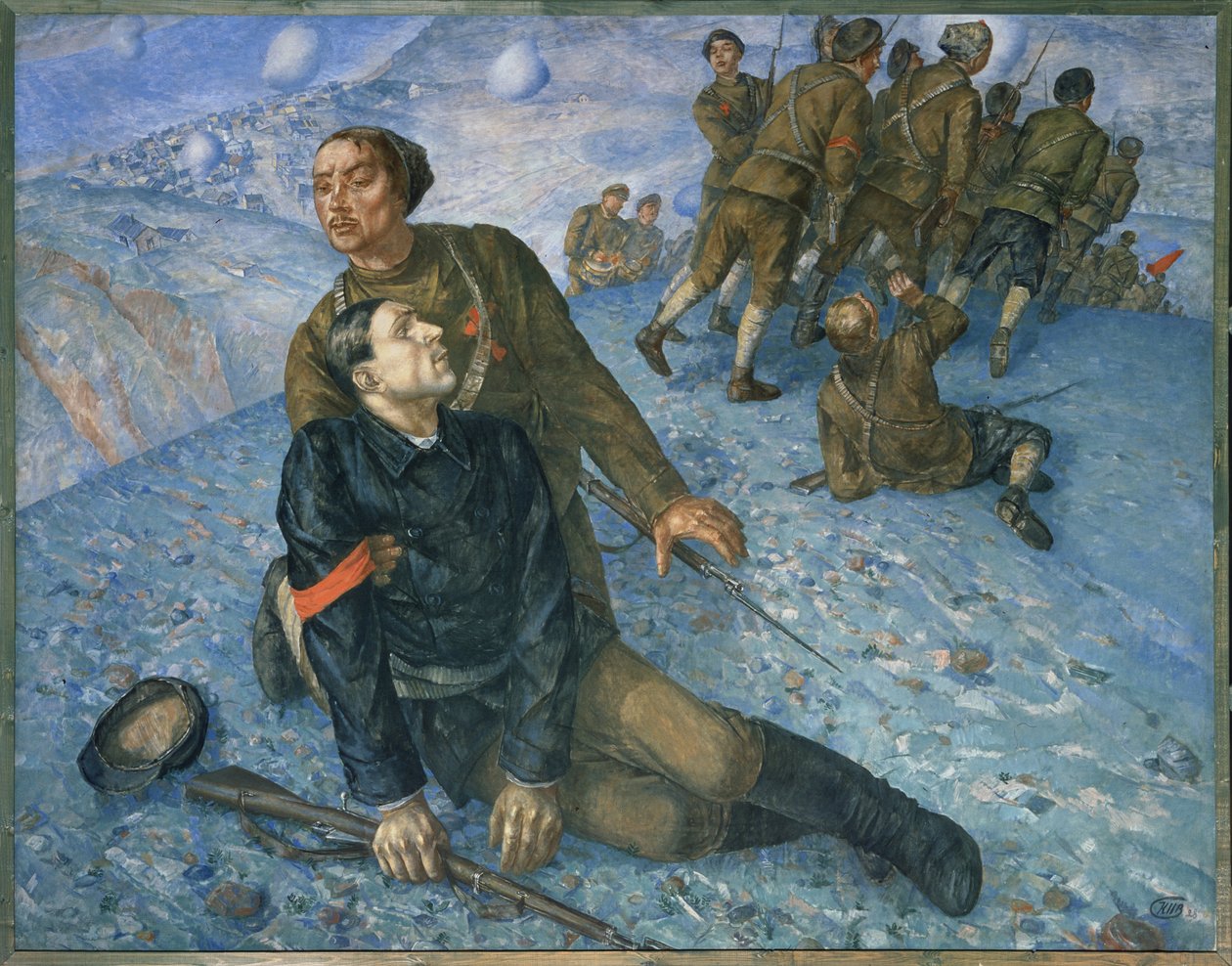 Śmierć komisarza autorstwa Kuzma Sergeevich Petrov Vodkin