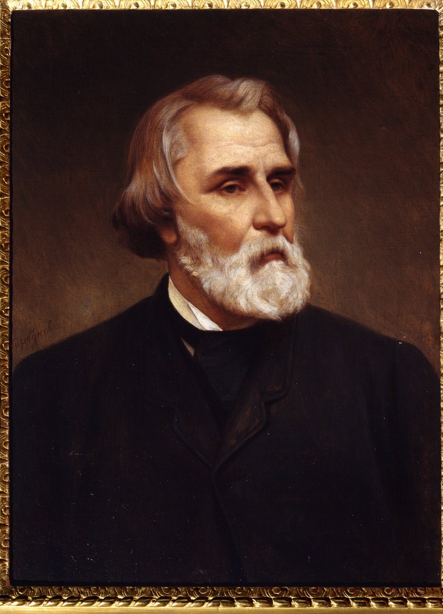 ""Portret Iwana Siergiejewicza Turgieniewa (Turgieniewa) autorstwa Kyrill Antonovitch Gorbunov