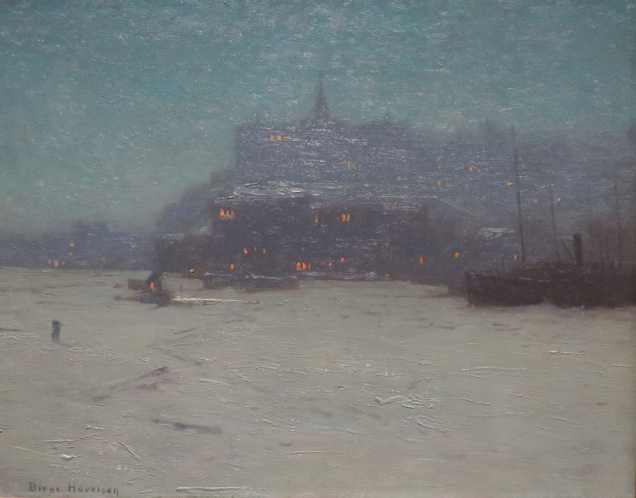 Quebec od portu, ok. godz. 1910, Wysokie Muzeum.JPG autorstwa Lowell Birge Harrison