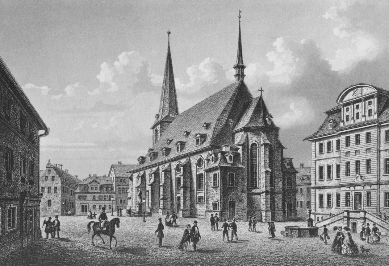 Herderplatz od południowego wschodu, staloryt autorstwa L. Oeder