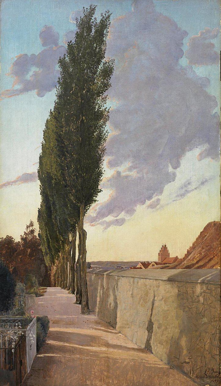 Krajobraz z topolami. Wrześniowy wieczór autorstwa Laurits Andersen Ring