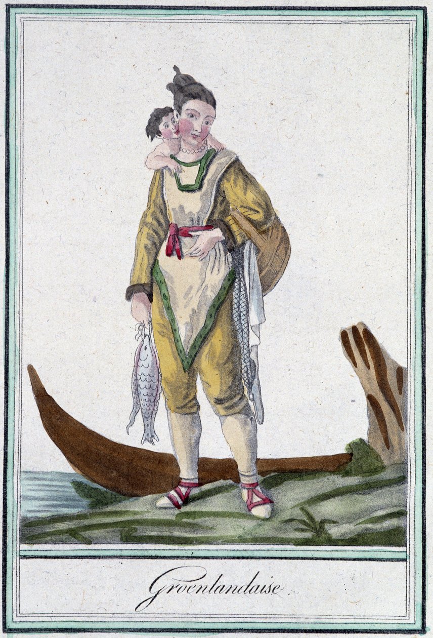 Greenlandaise - w „” Encyklopedii Podróży”” J. Grasset Saint Sauveur, wyd. Deroy, Paryż autorstwa L.F. Labrousse