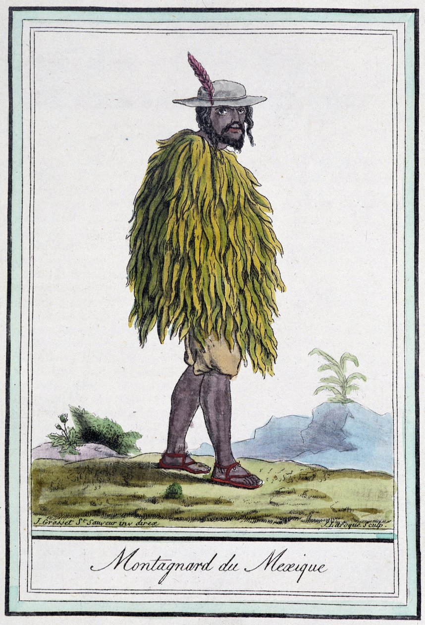 Montagnard of Mexico - w „”Encyclopedia of Travels”” J. Grasset St Sauveur, wyd. Paryż autorstwa L.F. Labrousse