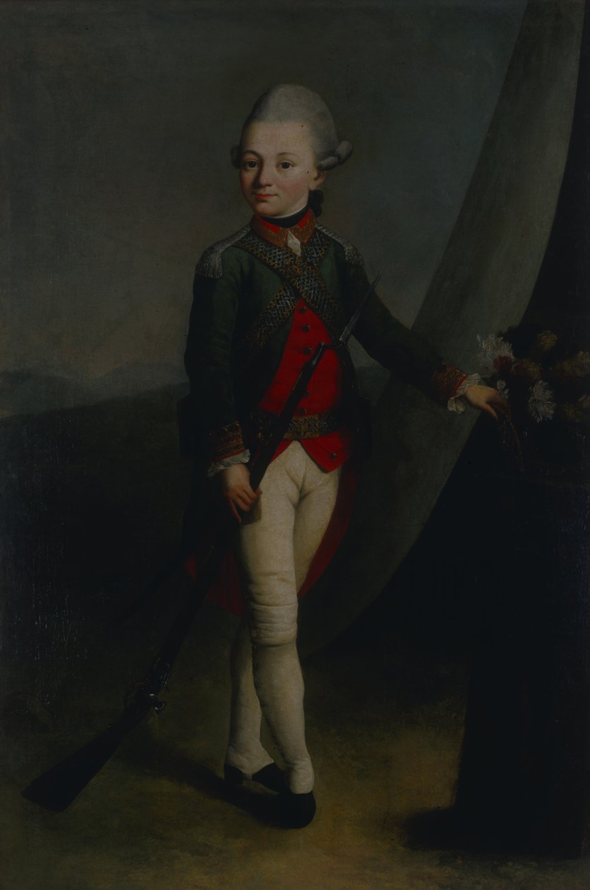 Portret Piotra Aleksiejewicza Turczaninowa 1769-1815, 1777 autorstwa L.S. Stanishchevsky