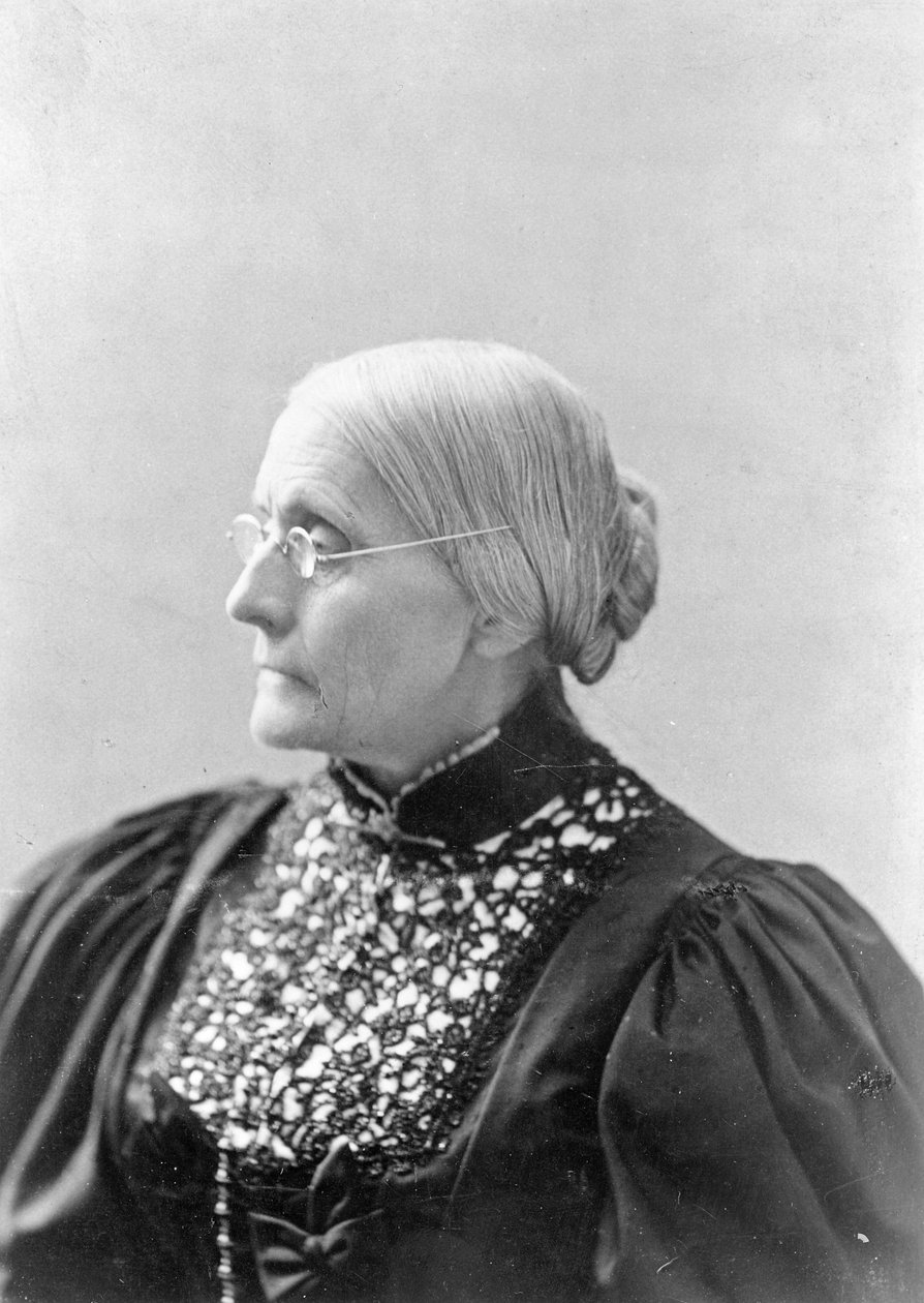 Susan Brownell Anthony (1820-1906) ok. 1890-1906 autorstwa L. Condon