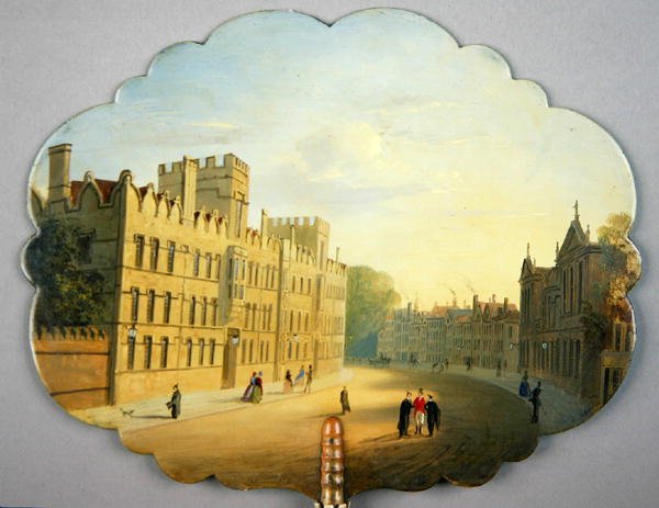 Ekran wiktoriański ze sceną Oxford High Street i Queen