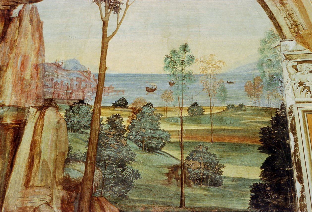 Życie św. Benedykta (detal) autorstwa L. and Sodoma, G. Signorelli