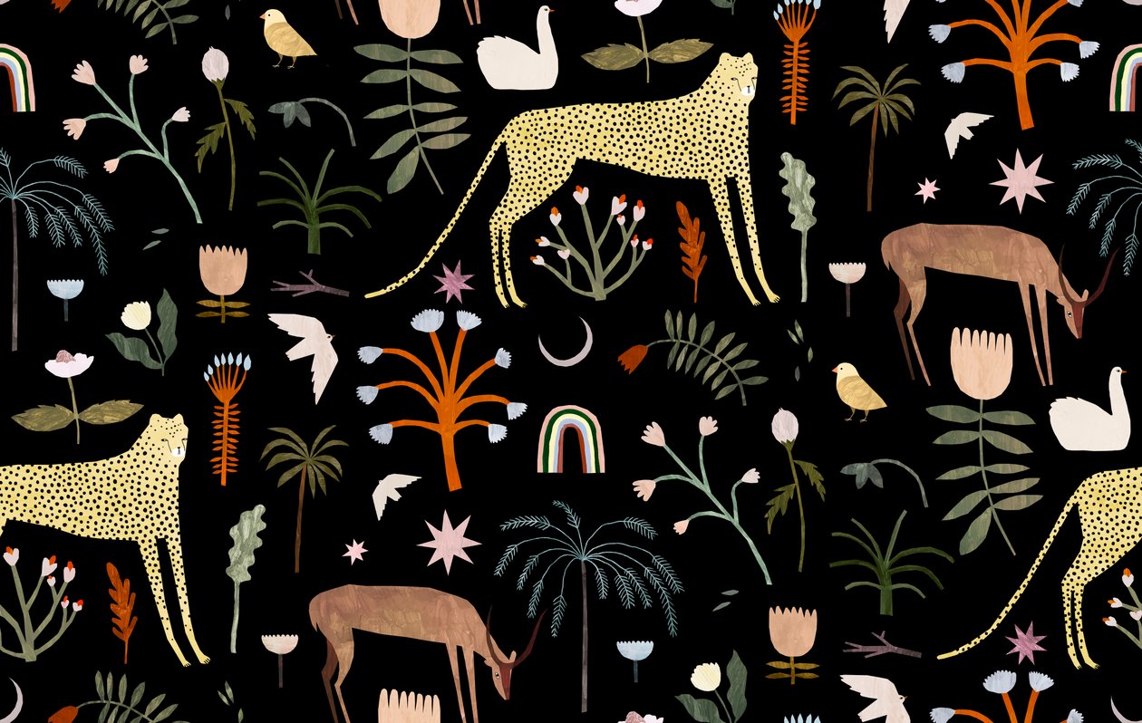 Wild Garden Pattern, 2018 autorstwa Léa Le Pivert
