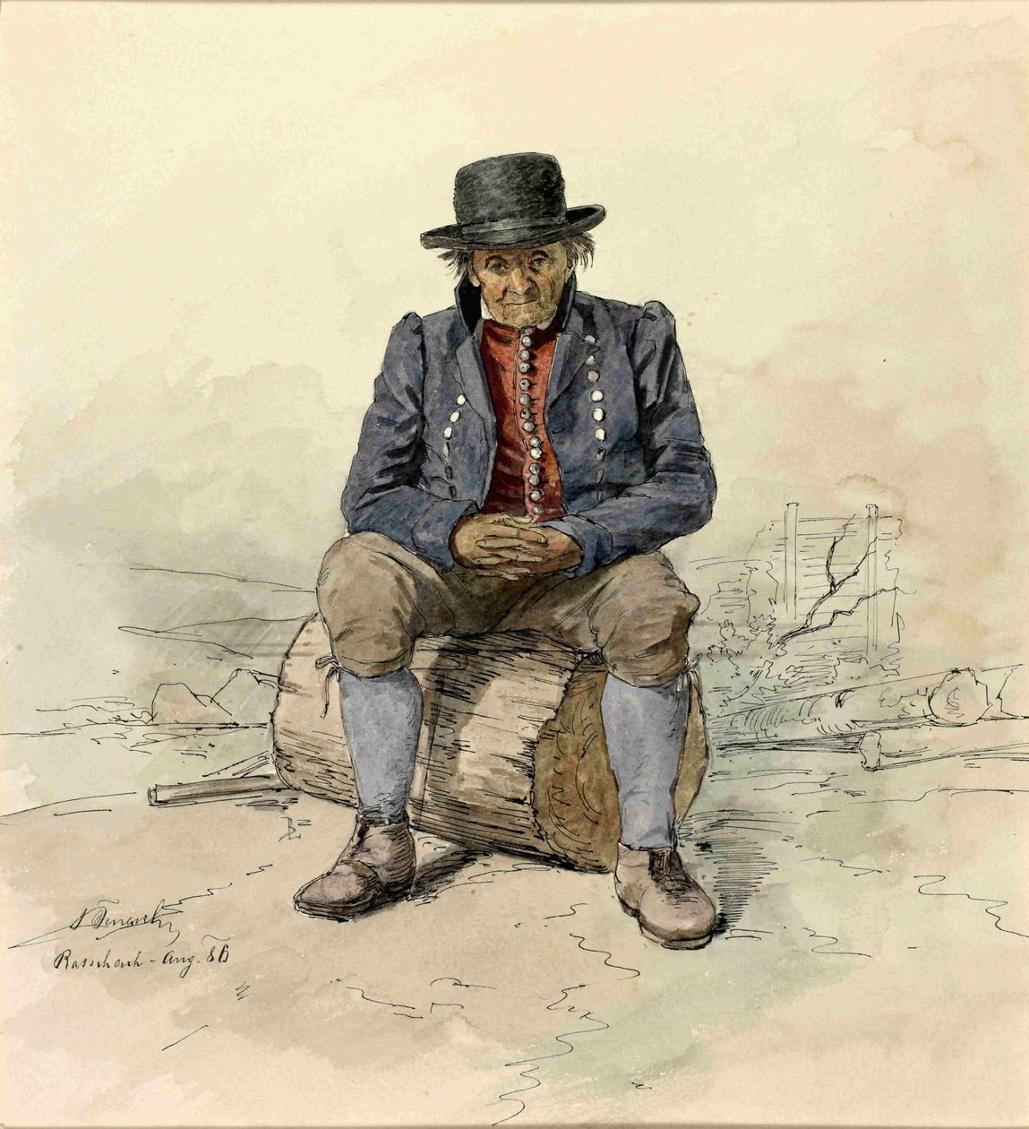 Portret sedecega Ratecanan autorstwa Ladislav Benesch